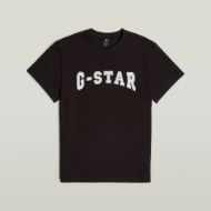 Picture of G-STAR MEN'S FELT LOGO T-SHIRT IN BLACK 6