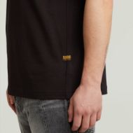 Picture of G-STAR MEN'S FELT LOGO T-SHIRT IN BLACK 4