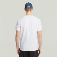 Picture of G-STAR MEN'S FELT LOGO T-SHIRT IN WHITE 2