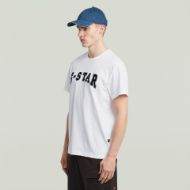 Picture of G-STAR MEN'S FELT LOGO T-SHIRT IN WHITE 3