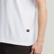 Picture of G-STAR MEN'S FELT LOGO T-SHIRT IN WHITE 4