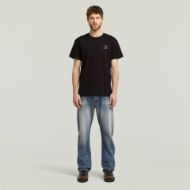 Picture of G-STAR MEN'S CHEST LOGO T-SHIRT IN BLACK 5