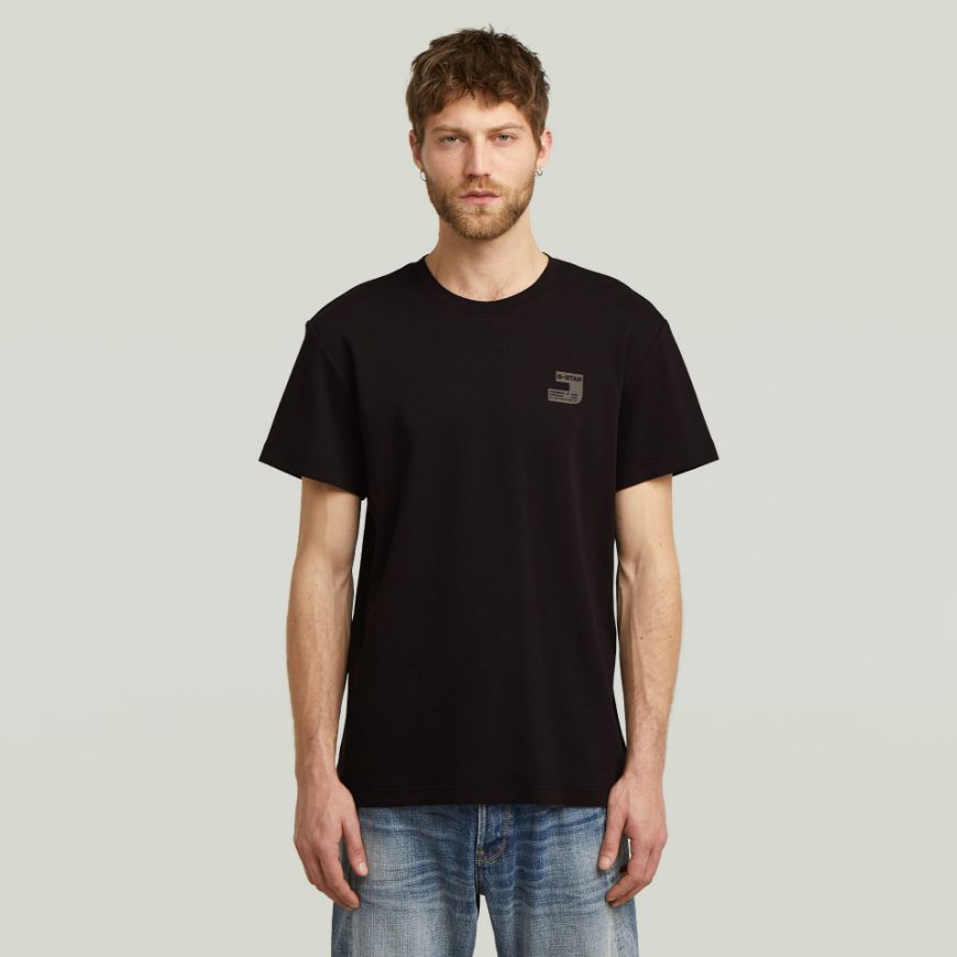 Picture of G-STAR MEN'S CHEST LOGO T-SHIRT IN BLACK