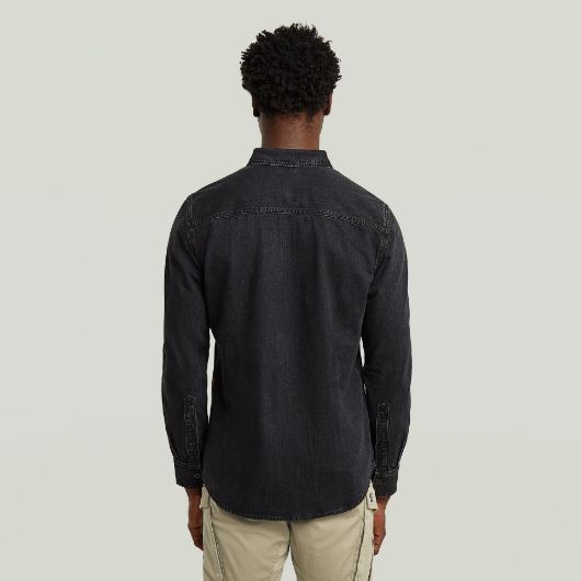 Show details for G-STAR MEN'S CLEAN SLIM SHIRT IN WORN IN OYSTER SHELL 3 - FanPoint Picture of G-STAR MEN'S CLEAN SLIM SHIRT IN WORN IN OYSTER SHELL 3