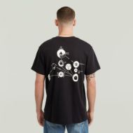 Picture of G-STAR MEN'S TRIMS BACK GR T-SHIRT IN BLACK 2