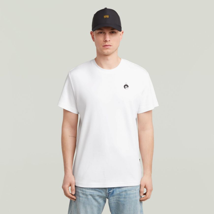 Picture of G-STAR MEN'S TRIMS BACK GR T-SHIRT IN WHITE