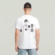 Picture of G-STAR MEN'S TRIMS BACK GR T-SHIRT IN WHITE 2