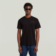 Picture of G-STAR MEN'S SCRIPT T-SHIRT IN BLACK 1