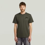 Picture of G-STAR MEN'S SCRIPT T-SHIRT IN ASFALT 1