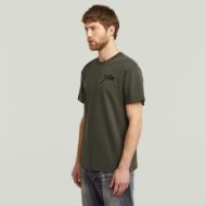 Picture of G-STAR MEN'S SCRIPT T-SHIRT IN ASFALT 3