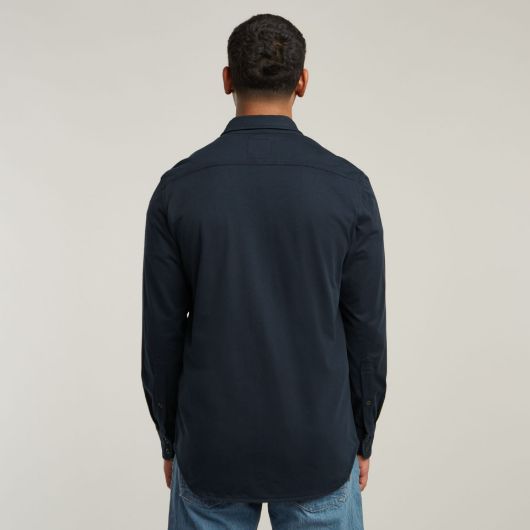 Show details for G-STAR MEN'S JERSEY SHIRT IN DARK BLUE 2 - FanPoint Picture of G-STAR MEN'S JERSEY SHIRT IN DARK BLUE 2