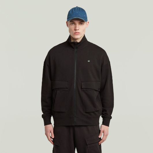 Показвай детайлите за G-STAR МЪЖКИ СУИТШЪРТ ROVIC FULL ZIP LOOSE В ЧЕРНО 1 - FanPoint Снимка на G-STAR МЪЖКИ СУИТШЪРТ ROVIC FULL ZIP LOOSE В ЧЕРНО 1