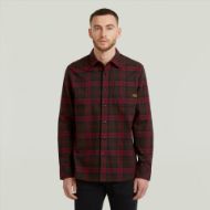 Picture of G-STAR MEN'S BRISTUM 2.0 SLIM SHIRT IN PORT RED TOBY CHECK 1