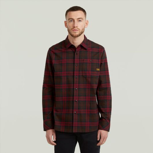 Show details for G-STAR MEN'S BRISTUM 2.0 SLIM SHIRT IN PORT RED TOBY CHECK 1 - FanPoint Picture of G-STAR MEN'S BRISTUM 2.0 SLIM SHIRT IN PORT RED TOBY CHECK 1