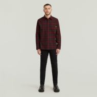 Picture of G-STAR MEN'S BRISTUM 2.0 SLIM SHIRT IN PORT RED TOBY CHECK 5