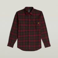 Picture of G-STAR MEN'S BRISTUM 2.0 SLIM SHIRT IN PORT RED TOBY CHECK 6