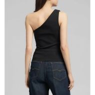 Picture of REPLAY WOMEN'S ONE-SHOULDER TOP WITH SASH BELT IN BLACK 3