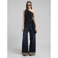Picture of REPLAY WOMEN'S ONE-SHOULDER TOP WITH SASH BELT IN BLACK 7