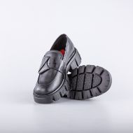 Picture of LOVE MOSCHINO WOMEN'S LOAFERS WITH TASSEL IN BLACK LEATHER 4