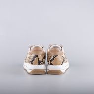 Picture of LOVE MOSCHINO WOMEN'S DAILY RUNNING SNEAKERS IN BEIGE LEATHER 5