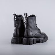Picture of LOVE MOSCHINO WOMEN'S BOOTS IN BLACK LEATHER 3