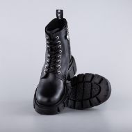 Picture of LOVE MOSCHINO WOMEN'S BOOTS IN BLACK LEATHER 5