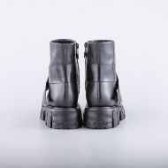 Picture of LOVE MOSCHINO WOMEN'S BOOTS WITH TASSEL IN BLACK LEATHER 5