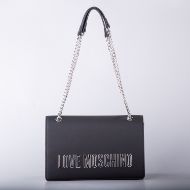 Снимка на LOVE MOSCHINO BOLD LOVE ДАМСКА ЧАНТА ПРЕЗ РАМО С ЛОГО В ЧЕРНО 1