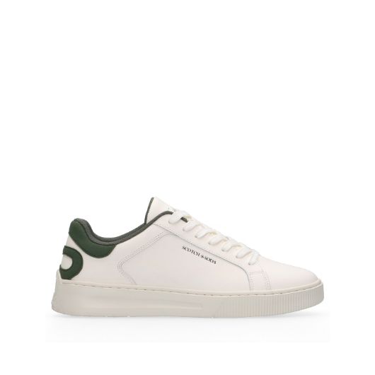 Show details for SCOTCH&SODA MEN'S COLEMAN LEATHER SNEAKERS IN WHITE 1 - FanPoint Picture of SCOTCH&SODA MEN'S COLEMAN LEATHER SNEAKERS IN WHITE 1