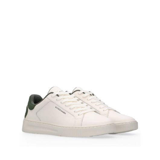 Show details for SCOTCH&SODA MEN'S COLEMAN LEATHER SNEAKERS IN WHITE 2 - FanPoint Picture of SCOTCH&SODA MEN'S COLEMAN LEATHER SNEAKERS IN WHITE 2