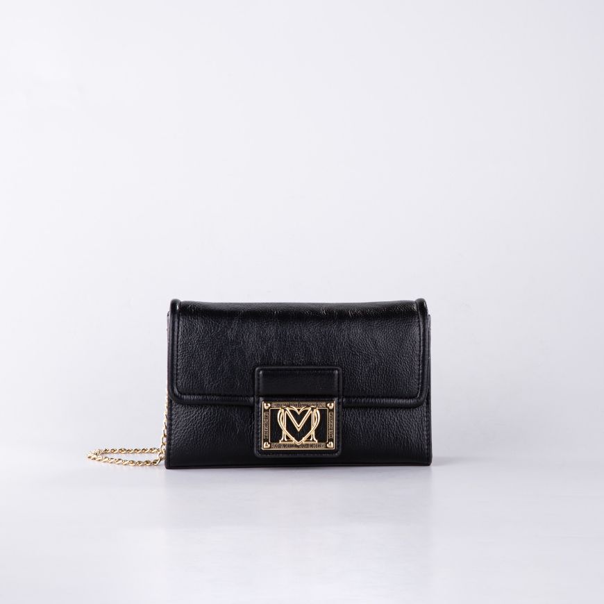 Снимка на LOVE MOSCHINO ДАМСКА ЧАНТА С ВЕРИГА В ЧЕРНО