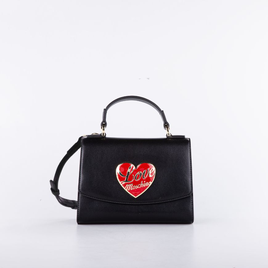 Снимка на LOVE MOSCHINO LOVE HEART ДАМСКА РЪЧНА ЧАНТА В ЧЕРНО