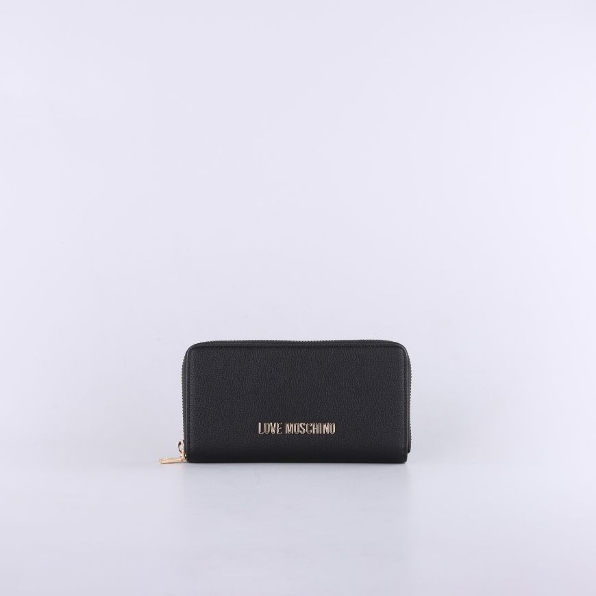 Снимка на LOVE MOSCHINO SIGNATURE ДАМСКО ПОРТМОНЕ С ЦИП В ЧЕРНО