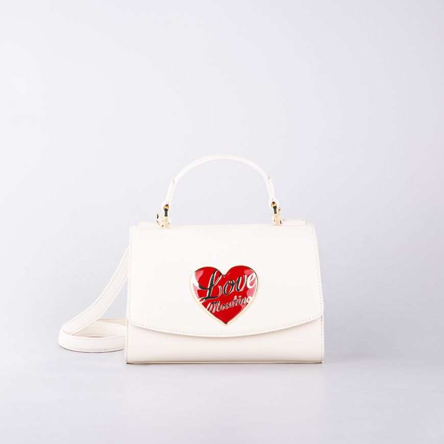 Снимка на LOVE MOSCHINO LOVE HEART ДАМСКА РЪЧНА ЧАНТА В ЕКРЮ