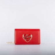 Снимка на LOVE MOSCHINO LOVE HEART ДАМСКА ЧАНТА С ВЕРИГА В ЧЕРВЕНО 1