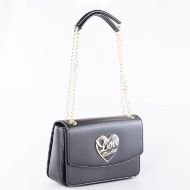 Picture of LOVE MOSCHINO WOMEN'S LOVE HEART SHOULDER BAG IN BLACK 2