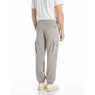 Picture of REPLAY MEN'S TECHNICAL FLEECE CARGO JOGGER IN SILVER 3