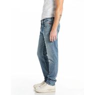 Picture of REPLAY MEN'S ANBASS SLIM-FIT JEANS 11 OZ DEEP BLUE COMFORT DENIM IN LIGHT BLUE 2