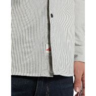 Picture of REPLAY MEN'S REGULAR-FIT STRIPED OXFORD SHIRT IN CREAM WHITE AND BLUE 5