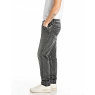 Picture of REPLAY MEN'S MICKYM SLIM-FIT JEANS 11 OZ WHITE WEFT BLACK COMFORT DENIM IN DARK GREY 4