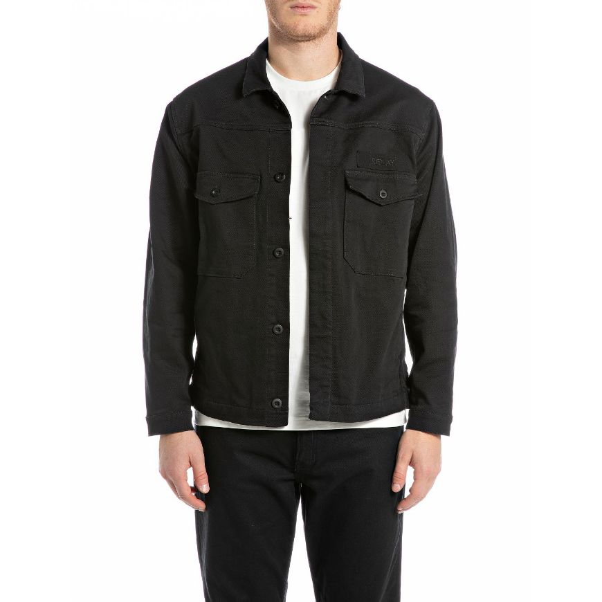Снимка на REPLAY МЪЖКО ЯКЕ BLACK DENIM JACKET В ЧЕРНО