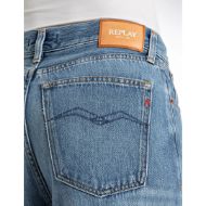 Picture of REPLAY WOMEN'S BECKA FLARED BOOTCUT JEANS 12.5 OZ COTTON LYOCELL DENIM IN MEDIUM BLUE 8