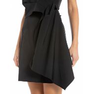 Picture of REPLAY WOMEN'S MINI DRESS WITH ONE SHOULDER IN BLACK 4