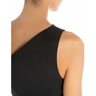 Picture of REPLAY WOMEN'S MINI DRESS WITH ONE SHOULDER IN BLACK 3