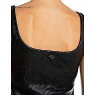 Picture of REPLAY WOMEN'S SKINNY-FIT COATED RIBBED DRESS IN BLACK 3