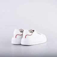 Picture of LOVE MOSCHINO WOMEN'S ECLIPSE SNEAKERS IN WHITE LEATHER 3