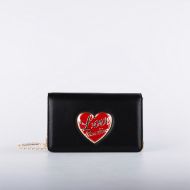 Снимка на LOVE MOSCHINO LOVE HEART ДАМСКА ЧАНТА С ВЕРИГА В ЧЕРНО 1