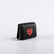 Снимка на LOVE MOSCHINO LOVE HEART ДАМСКА ЧАНТА С ВЕРИГА В ЧЕРНО 2