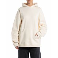 Picture of REPLAY WOMEN'S OVERSIZED SWEATSHIRT WITH PRINTED HOOD IN WINTER WHITE 1