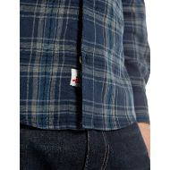 Picture of REPLAY MEN'S CHECKED COTTON SHIRT IN BLUE AND GREY 4
